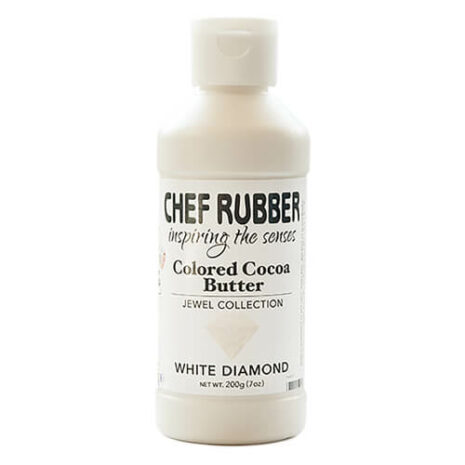 Chef Rubber Jewel White Diamond Cocoa Butter Color